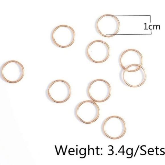 Gold Hair Rings - Picture 5 of 5